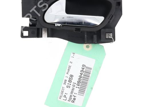 Used Front left interior door handle PEUGEOT 308 I (4A_, 4C_) 1.6 HDi (92 hp) 27266614