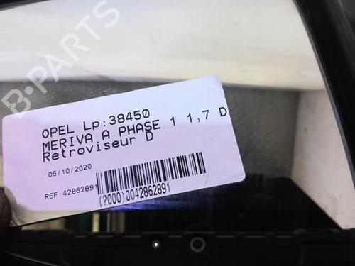 Right mirror OPEL MERIVA A MPV (X03) 1.7 DTI (E75) | BP21592266C27 