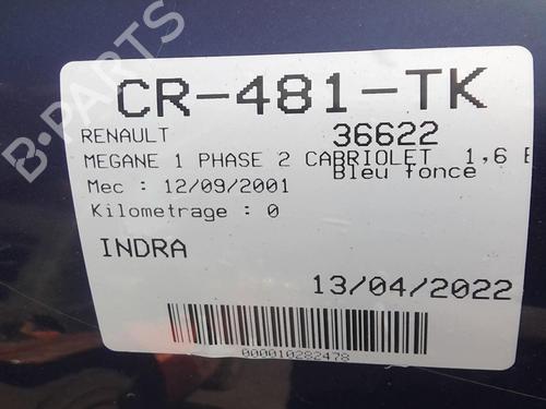 Left mirror RENAULT MEGANE I Cabriolet (EA0/1_) 1.6 16V (EA04, EA0B, EA11, EA1J) | BP20364311C26 