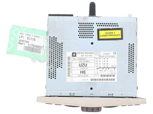 Used Radio Radio OPEL CORSA D (S07) 1.0 (L08, L68) (60 hp) 31287685 31287685