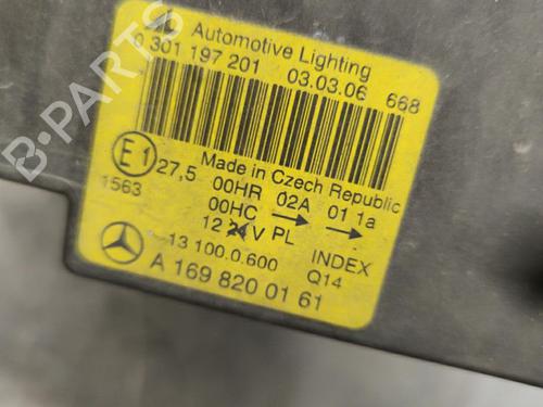 Used Left headlight MERCEDES-BENZ A-CLASS (W169) A 180 CDI (169.007, 169.307) (109 hp) 20345719