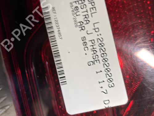 Used Left tailgate light Left tailgate light OPEL ASTRA J (P10) 1.7 CDTI (68) (125 hp) 32857251 32857251