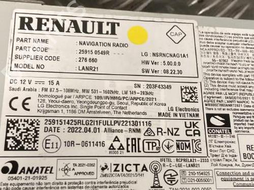 Display RENAULT AUSTRAL TCe 140 (HGMF) | BP22917257C48 
