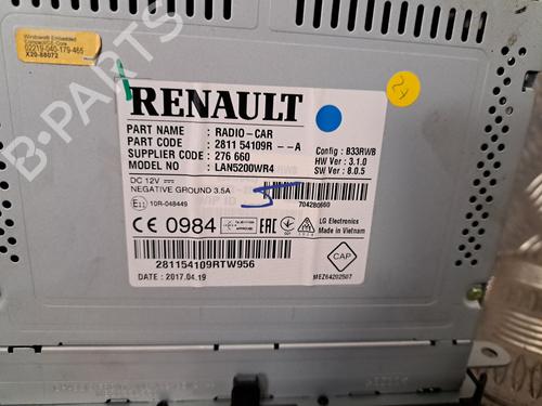 Display monitor RENAULT CAPTUR I (J5_, H5_) 1.5 dCi 90 (J5N4, J5M5, J5MW, J5M6, J5AL, J5AJ) | BP29838037C48 