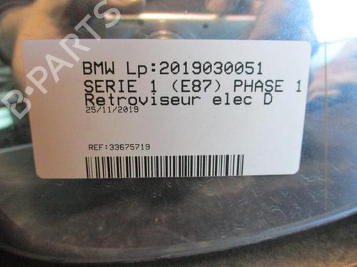 Used Right mirror Right mirror BMW 1 (E87) 118 d (122 hp) 20347422 20347422