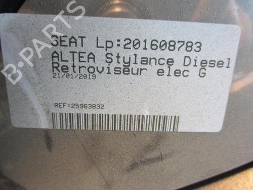 Left mirror SEAT ALTEA (5P1) 2.0 TDI 16V | BP20344522C26 