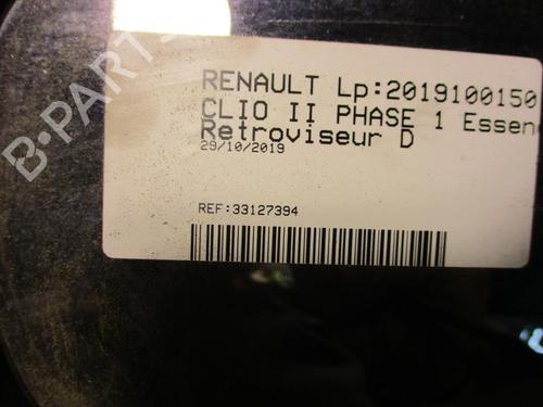 Used Right mirror RENAULT CLIO II (BB_, CB_) 1.4 (B/CB0C, B/CB0S) (75 hp) 20347427