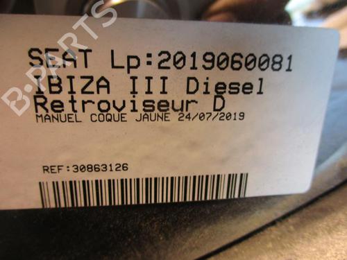 Right mirror SEAT IBIZA III (6L1) 1.9 TDI | BP20344483C27 