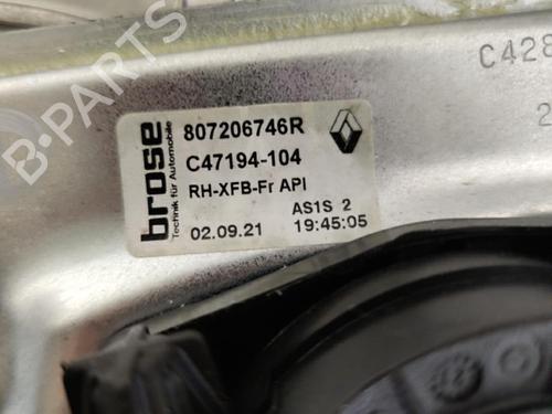 Used Front right window mechanism Front right window mechanism RENAULT MEGANE IV Hatchback (B9A/M/N_) 1.5 Blue dCi 115 (B9A6) (116 hp) 20344188 20344188