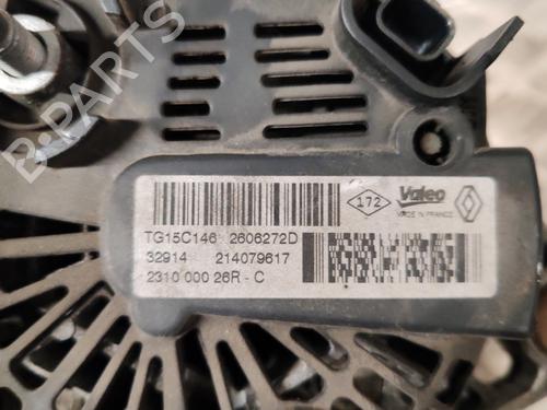 Alternator RENAULT KANGOO Express (FW0/1_) 1.5 dCi 75 (FW07, FW10, FW04) | BP23159038M7 