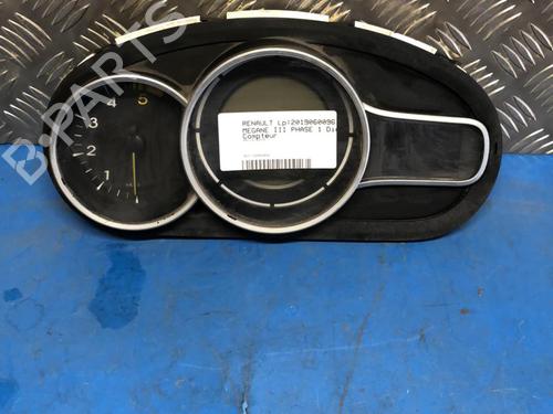 Used Instrument cluster RENAULT MEGANE III Hatchback (BZ0/1_, B3_) 1.5 dCi (BZ0C) (90 hp) 22093771