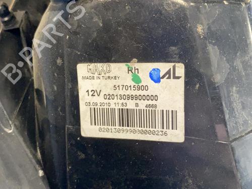 Used Right taillight FIAT GRANDE PUNTO (199_) 1.3 D Multijet (75 hp) 20348962