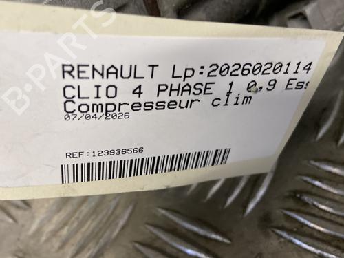 Used AC compressor AC compressor RENAULT CLIO IV (BH_) 0.9 TCe 90 (BHNF, BHMA, BHMH, BHJK, BHJR) (90 hp) 33773350 33773350