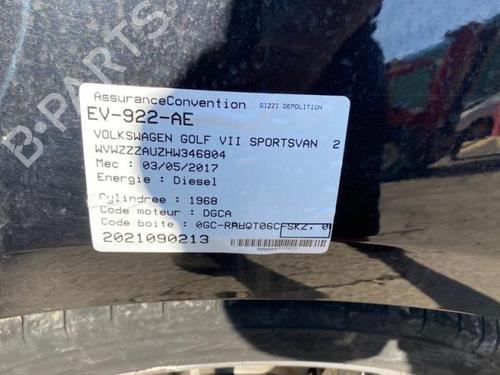Front right window mechanism VW GOLF VII (5G1, BQ1, BE1, BE2) 2.0 GTD | BP20348656C23 