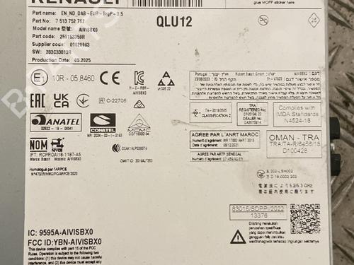Display monitor RENAULT CLIO V (B7_) 1.0 TCe 90 (B7MT) | BP30745368C48 - Image 3