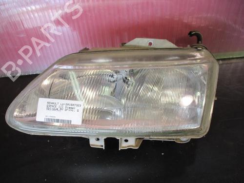 Used Left headlight RENAULT ESPACE III (JE0_) 2.2 12V TD (JE0E, JE0H, JE0P) (113 hp) 25267574