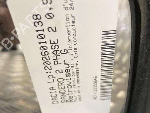 Used Left mirror Left mirror DACIA SANDERO II TCe 90 (B8M1, B8MA, B8AC) (90 hp) 34453555 34453555