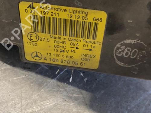 Left headlight MERCEDES-BENZ A-CLASS (W169) A 180 CDI (169.007, 169.307) | BP20345885C28 