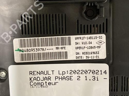 Instrument cluster RENAULT KADJAR (HA_, HL_) 1.3 TCe 140 (HLNB, HLN1) | BP22094846C47 