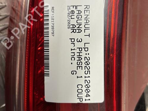 Used Left taillight Left taillight RENAULT LAGUNA Coupe (DT0/1) 2.0 dCi (DT01, DT08, DT09, DT0K, DT12, DT1C, DT1D, DT1M,... (150 hp) 32474889 32474889