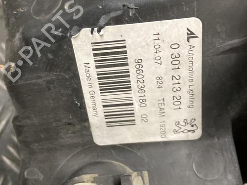 Left headlight PEUGEOT 407 (6D_) 2.2 HDi 170 (6D4HTH) | BP30936518C28 