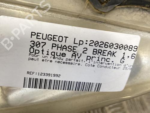 Left headlight PEUGEOT 307 Break (3E)  | BP33565939C28  - Image 6