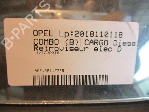 Left mirror OPEL COMBO Box Body/MPV 1.3 CDTI 16V | BP20349004C26 