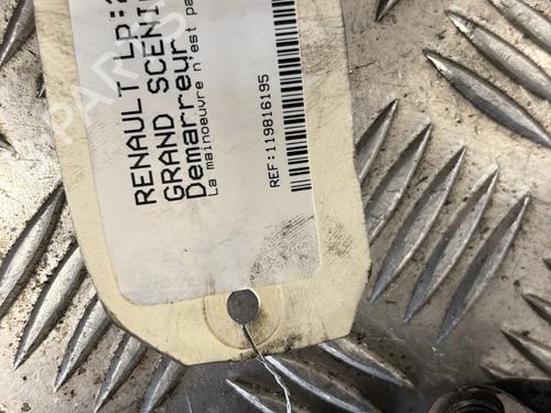 Used Starter Starter RENAULT GRAND SCÉNIC III (JZ0/1_) 1.5 dCi (JZ09, JZ0D, JZ10, JZ14, JZ1G, JZ29, JZ2C) (110 hp) 31884781 31884781