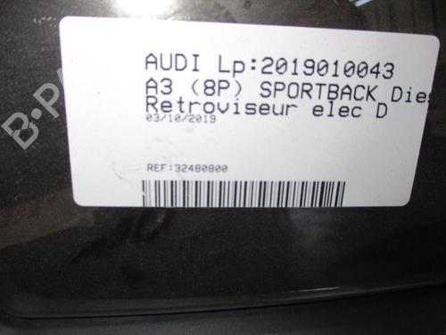 Used Right mirror AUDI A3 (8P1) 2.0 TDI (136 hp) 20347442