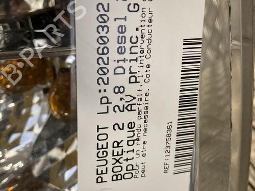 Used Left headlight Left headlight PEUGEOT BOXER Van (244) 2.8 HDi (128 hp) 33705953 33705953