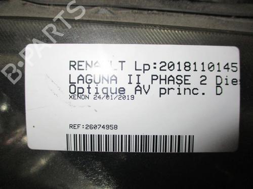 Right headlight RENAULT LAGUNA II (BG0/1_) 1.9 dCi (BG08, BG0G) | BP20344518C29 