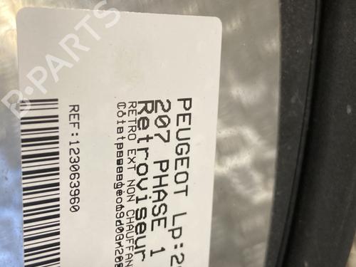 Retrovisor derecho Retrovisor derecho PEUGEOT 207 (WA_, WC_) [2006-2015] 33301873 33301873