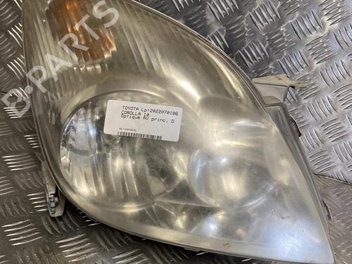Used Right headlight TOYOTA COROLLA Verso (_E12_) 2.0 D-4D (CDE120_, CDE120R) (90 hp) 20344101