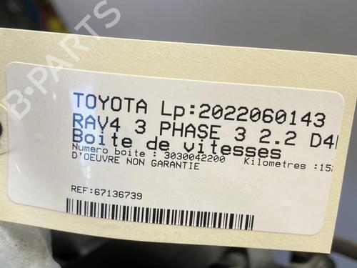 Gearbox TOYOTA RAV 4 III (_A3_) 2.2 D 4WD (ALA30_, ALA30R) | BP22095101M3 