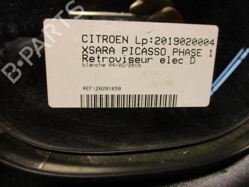 Used Right mirror CITROËN XSARA PICASSO (N68) 2.0 HDi (90 hp) 20344516
