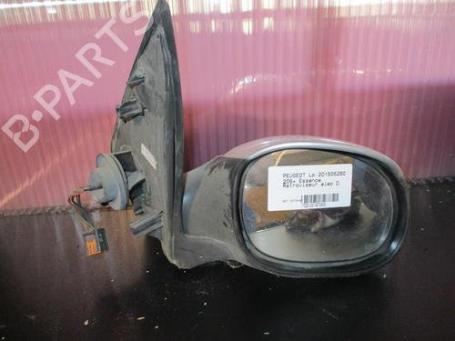 Right mirror PEUGEOT 206+ (2L_, 2M_) 1.4 i (2LKFWA, 2MKFWA) | BP20344572C27