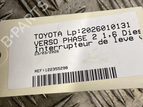 Used Left front window switch Left front window switch TOYOTA VERSO (_R2_) 1.6 D4-D (WAR20_) (112 hp) 33235105 33235105