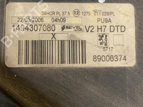 Right headlight PEUGEOT 807 (EB_) 2.0 HDi | BP20346029C29 