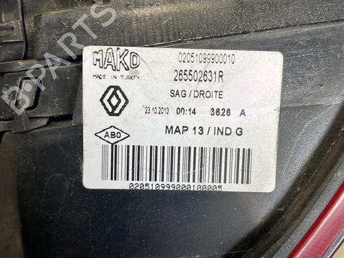 Right taillight RENAULT CLIO IV (BH_) 1.5 dCi 75 | BP27897890C35 