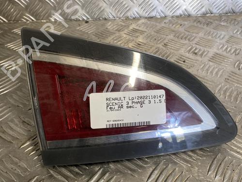 Used Left tailgate light RENAULT SCÉNIC III (JZ0/1_) 1.5 dCi (110 hp) 20348262