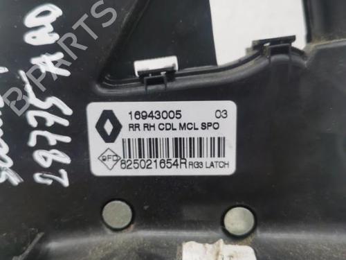 Used Rear right lock RENAULT SCÉNIC IV (J9_) 1.5 dCi 110 (110 hp) 20967979