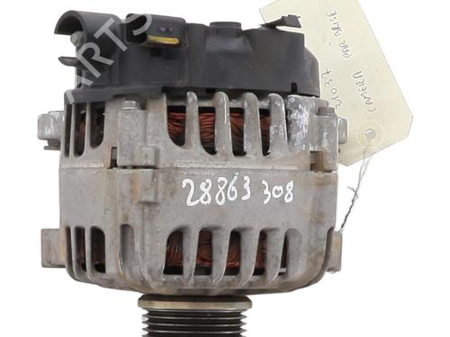 Used Alternator Alternator PEUGEOT 308 II (LB_, LP_, LW_, LH_, L3_) 1.5 BlueHDi 130 (131 hp) 22029092 22029092