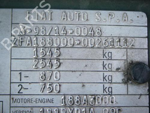 Gearbox FIAT PUNTO (188_) 1.9 DS 60 (188.031, .051, .231, .251) | BP20961847M3 