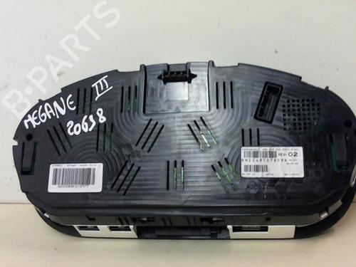 Kombinert Instrument RENAULT MEGANE III Hatchback (BZ0/1_, B3_) 1.5 dCi (BZ0C) | BP20943452C47 