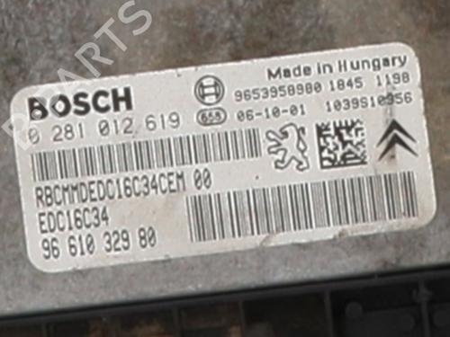 Engine control unit (ECU) CITROËN BERLINGO / BERLINGO FIRST MPV (MF_, GJK_, GFK_) 1.6 HDI 90 (MF9HX) | BP29937039M57