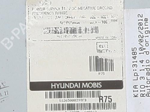 Radio KIA RIO III (UB) 1.4 CRDi | BP30595761E6  - Image 5