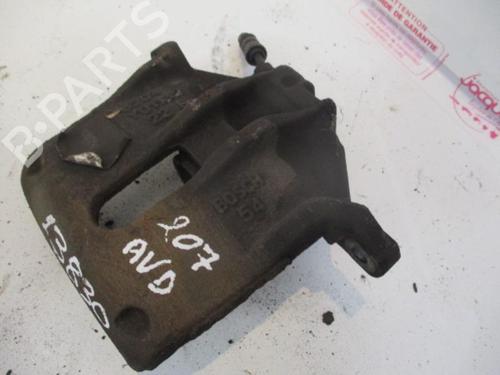 Used Right front brake caliper PEUGEOT 207 (WA_, WC_) 1.4 HDi (68 hp) 20953878