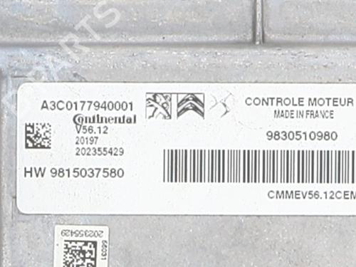 Engine control unit (ECU) PEUGEOT 208 II (UB_, UP_, UW_, UJ_) 1.2 PureTech 75 | BP25124391M57