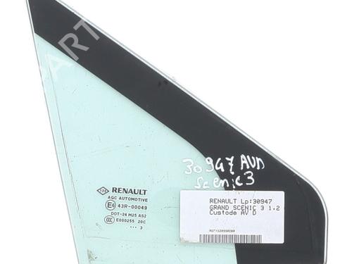 Used Front right quarter glass Front right quarter glass RENAULT SCÉNIC III (JZ0/1_) 1.2 TCe (JZ16) (132 hp) 33459029 33459029