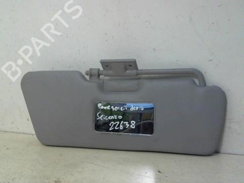 Used Right sun visor FIAT SEICENTO / 600 (187_) 1.1 (187AXB, 187AXB1A, 187AXC1A02) (54 hp) 20950642